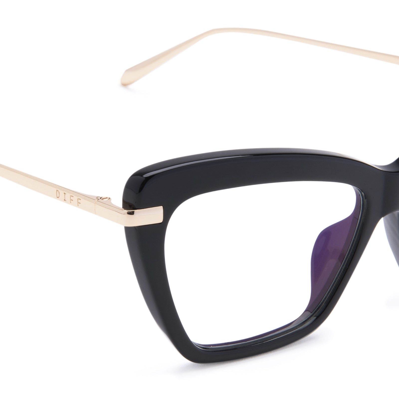 MILA - BLACK + BLUE LIGHT TECHNOLOGY GLASSES sold by Diff Eyewear product image thumbnail 3