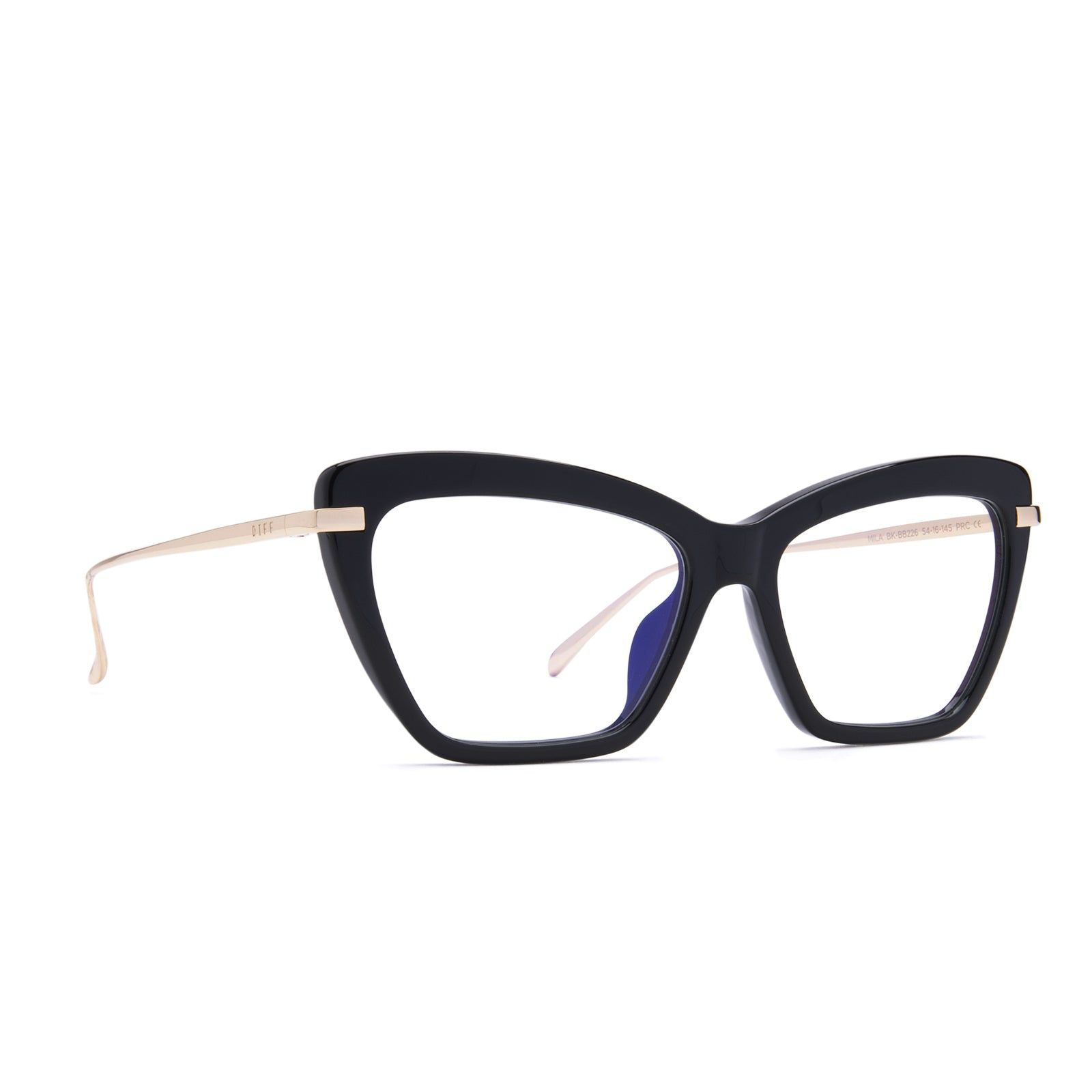 MILA - BLACK + BLUE LIGHT TECHNOLOGY GLASSES sold by Diff Eyewear product image thumbnail 2