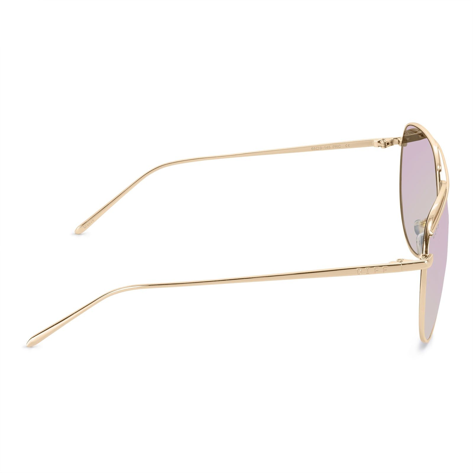 MAEVE - GOLD + CORAL MIRROR SUNGLASSES sold by Diff Eyewear product image thumbnail 4