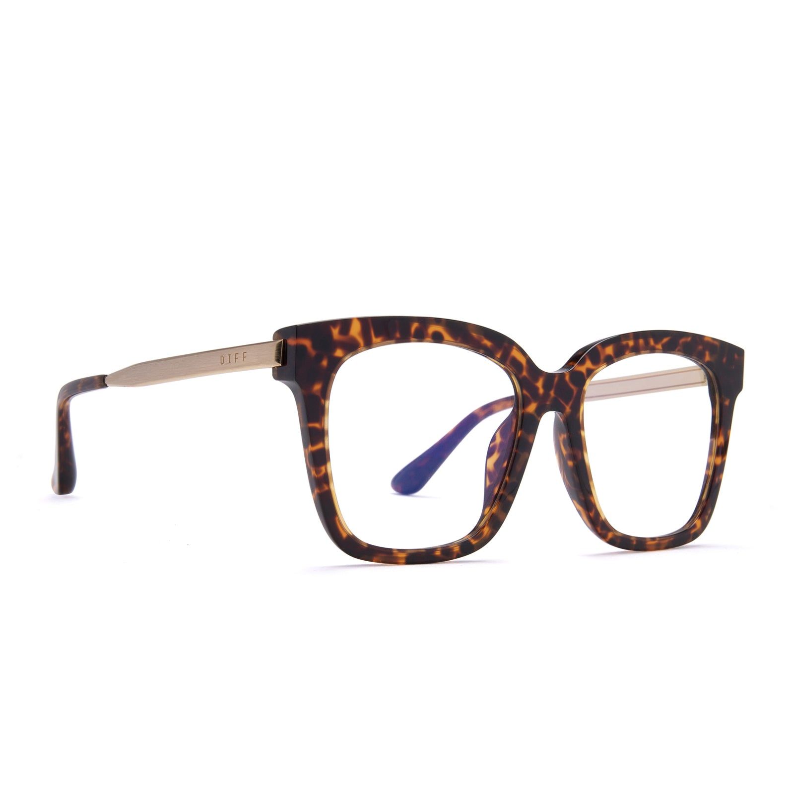 BELLA - WILDCAT LEOPARD + BLUE LIGHT TECHNOLOGY GLASSES sold by Diff Eyewear product image thumbnail 2
