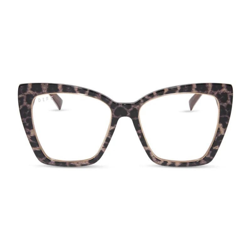 BECKY IV XS - LEOPARD TORTOISE + PRESCRIPTION GLASSES sold by Diff Eyewear