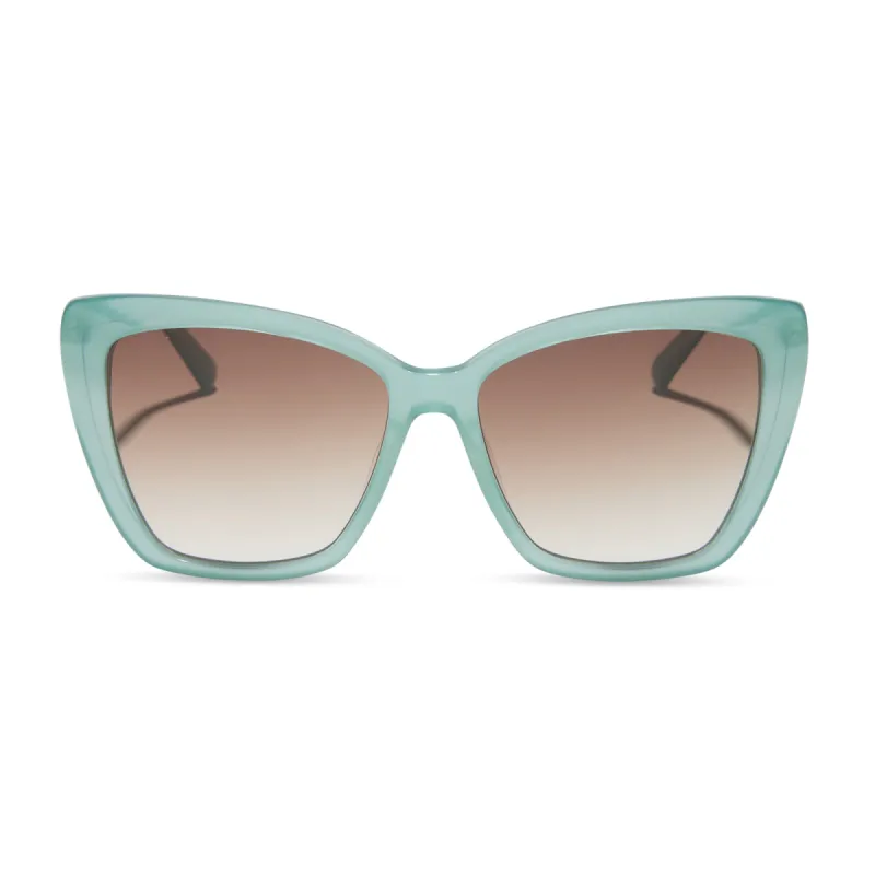 BECKY II - AQUATIC AWE + BROWN GRADIENT SUNGLASSES sold by Diff Eyewear