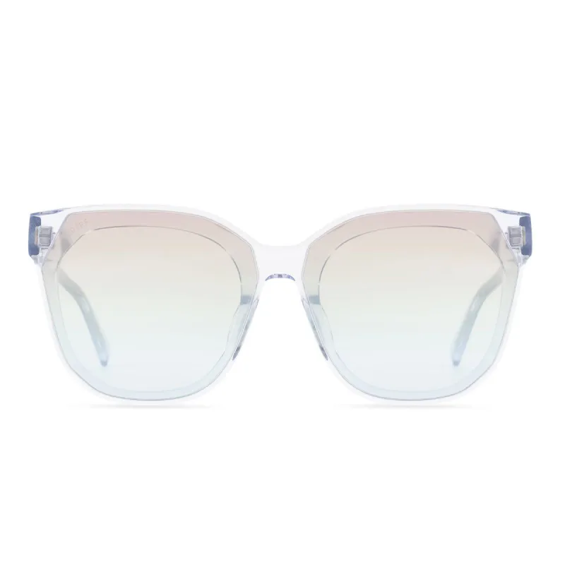 GIA - CLEAR + RAINBOW FLASH SUNGLASSES sold by Diff Eyewear
