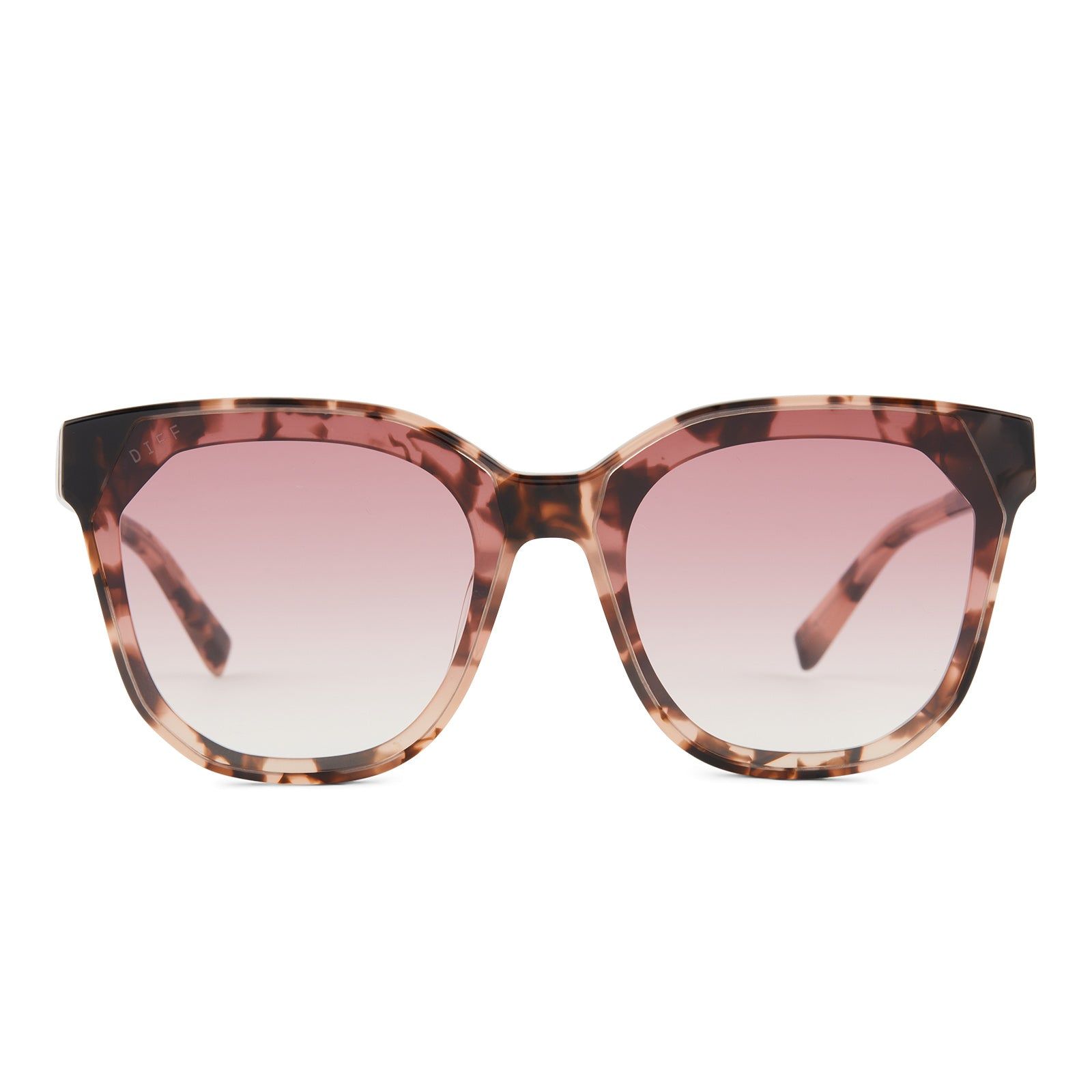 GIA - HIMALAYAN TORTOISE + ROSE GRADIENT SUNGLASSES sold by Diff Eyewear
