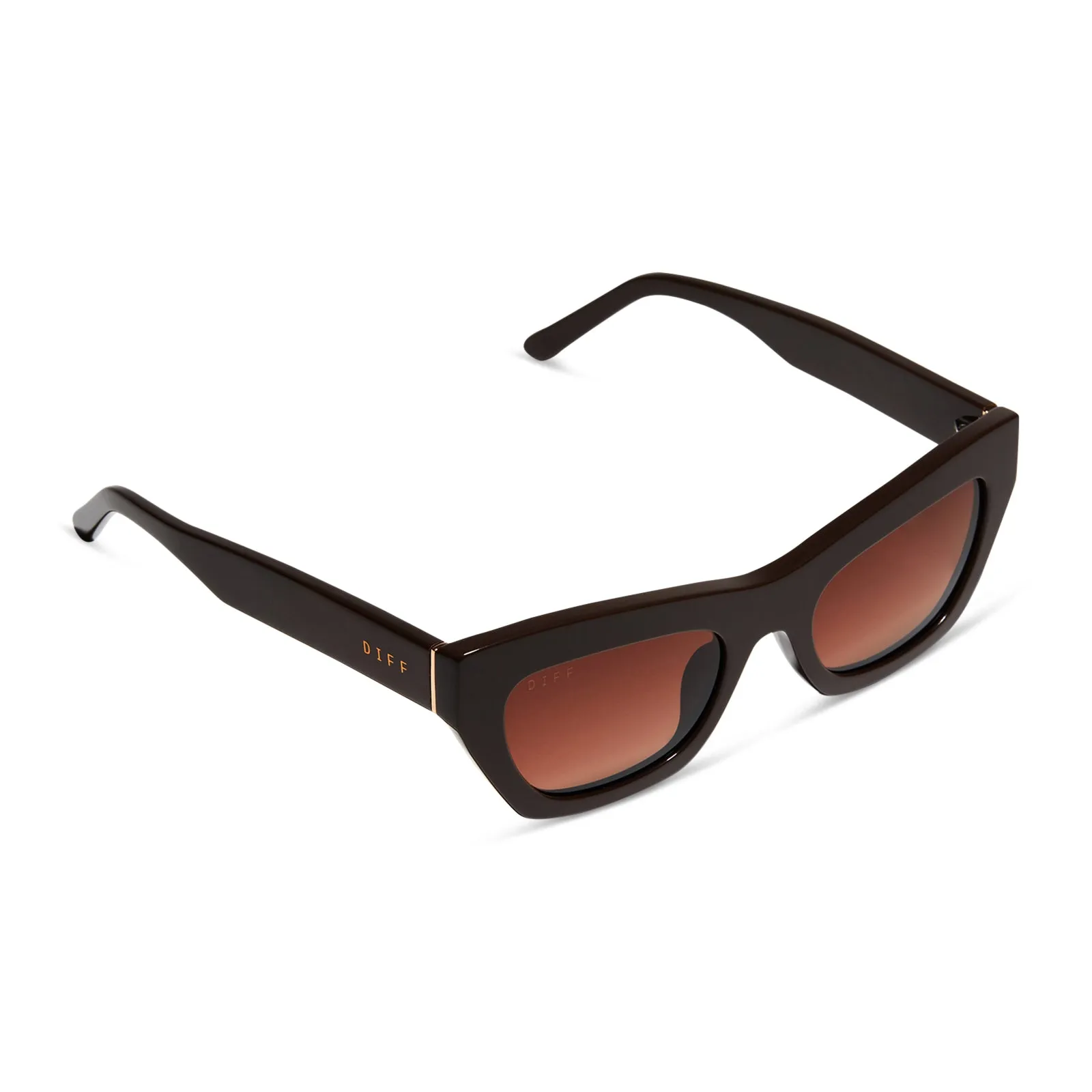 KATARINA - TRUFFLE + BROWN GRADIENT SUNGLASSES sold by Diff Eyewear product image thumbnail 4