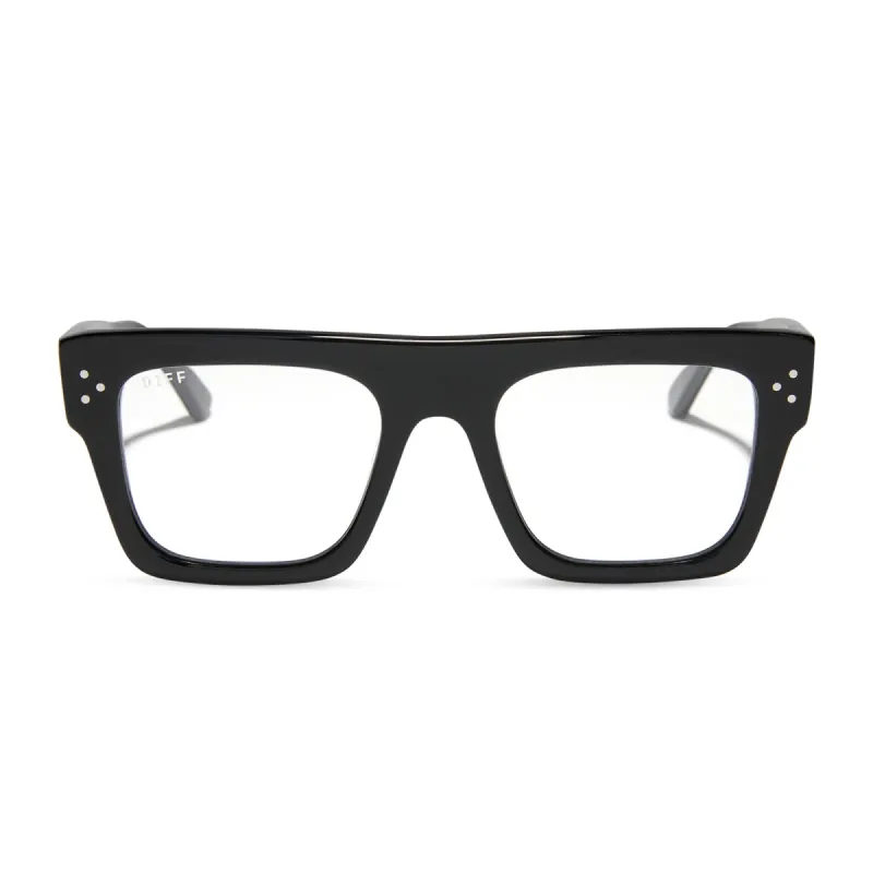 ROBERTS - BLACK + PRESCRIPTION GLASSES sold by Diff Eyewear