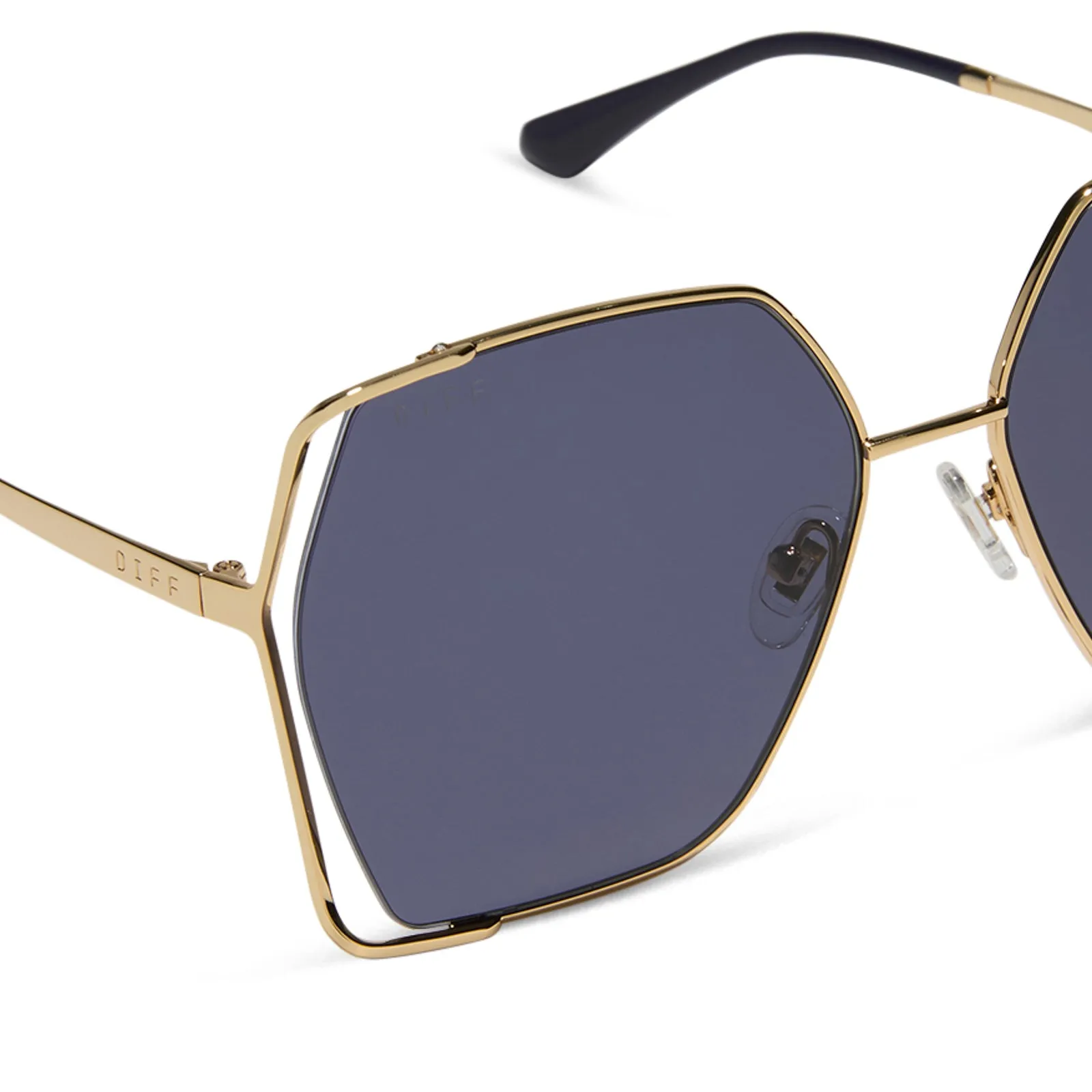 DONNA IV - GOLD + MIDNIGHT + POLARIZED SUNGLASSES sold by Diff Eyewear product image thumbnail 4