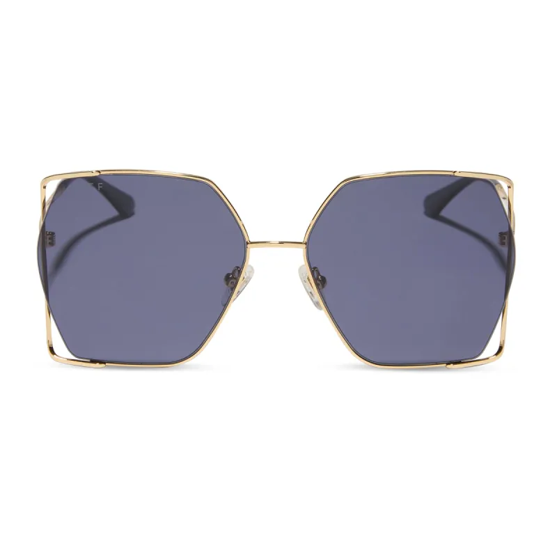 DONNA IV - GOLD + MIDNIGHT + POLARIZED SUNGLASSES sold by Diff Eyewear