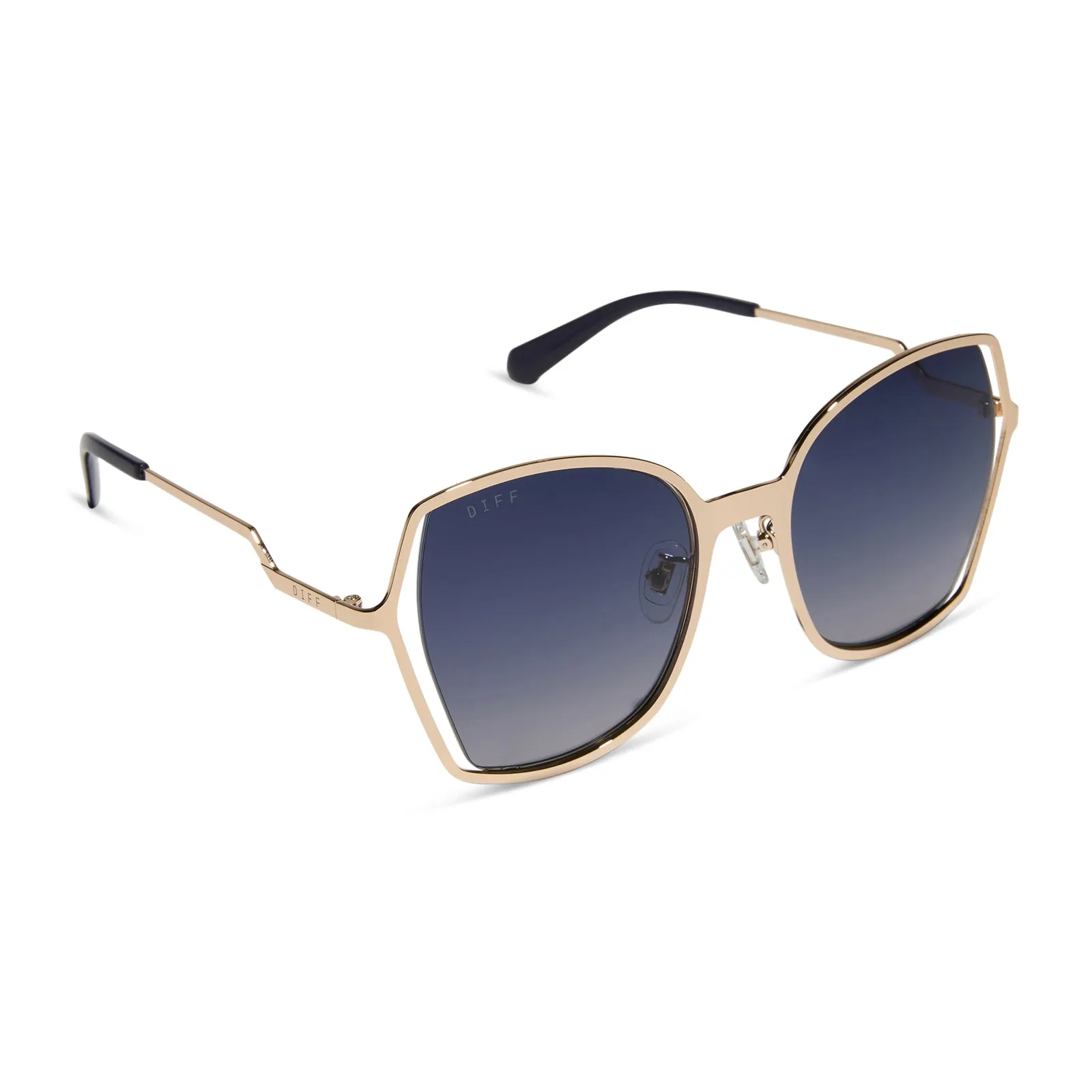 DONNA III - GOLD + MIDNIGHT GRADIENT + POLARIZED SUNGLASSES sold by Diff Eyewear product image thumbnail 2