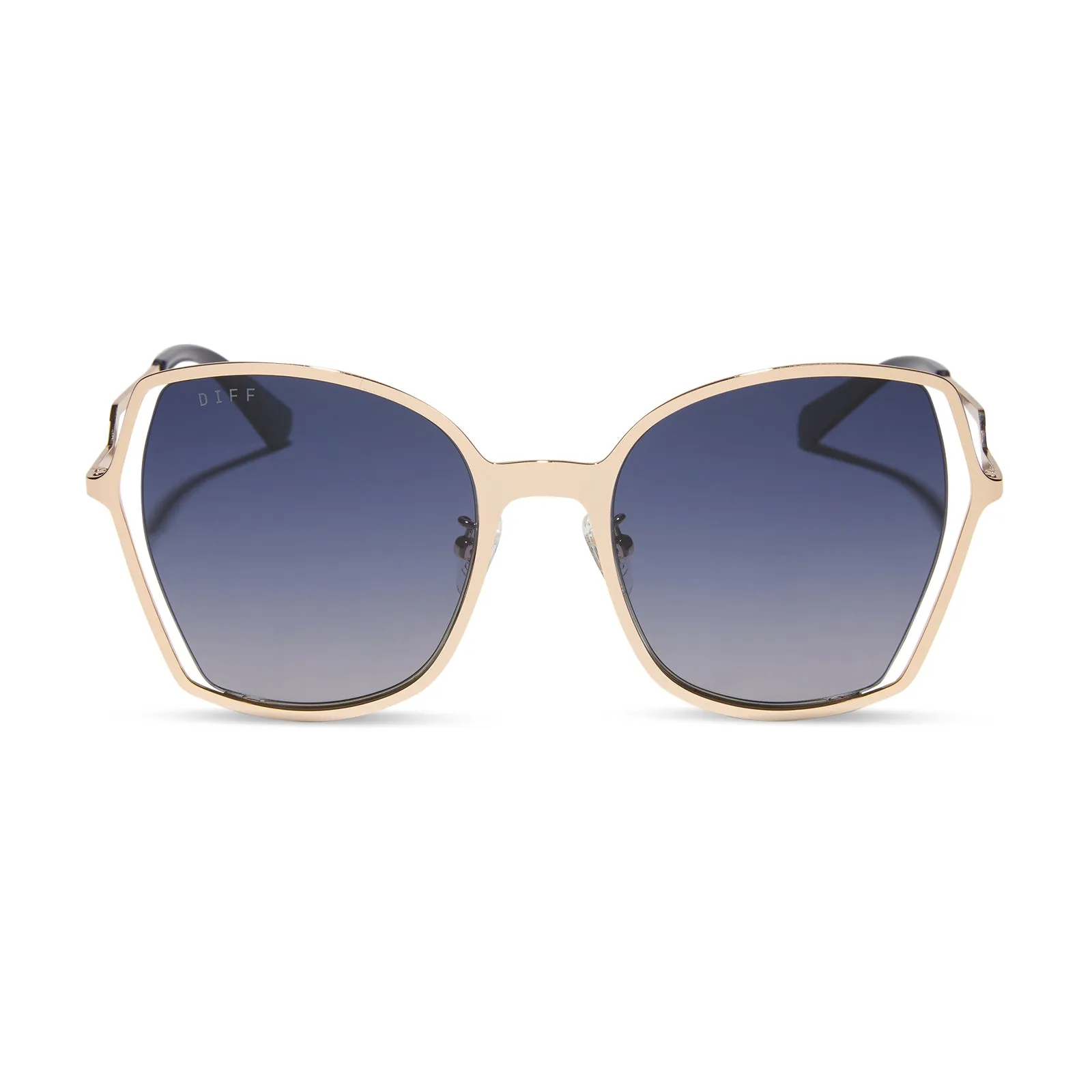 DONNA III - GOLD + MIDNIGHT GRADIENT + POLARIZED SUNGLASSES sold by Diff Eyewear