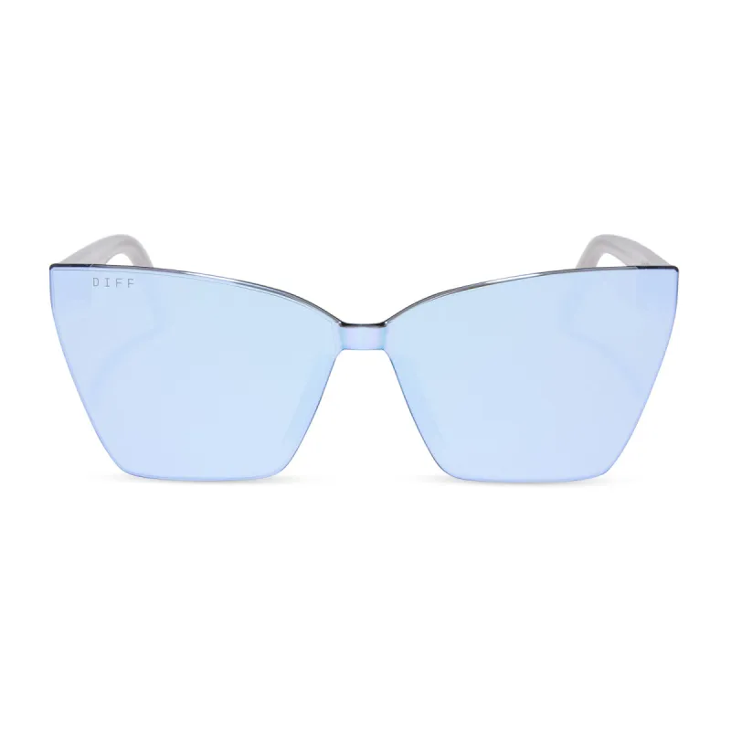 GOLDIE XS - THISTLE + LAVENDAR MIRROR SUNGLASSES sold by Diff Eyewear