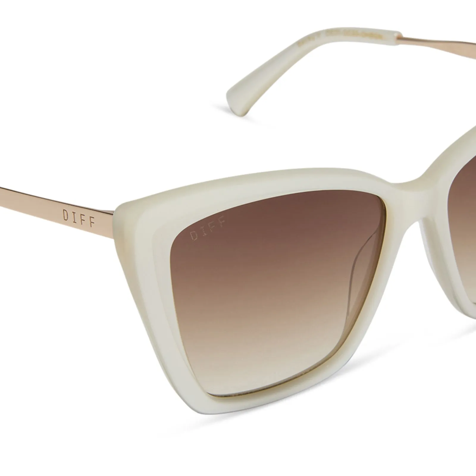 BECKY II - OPALINE + BROWN GRADIENT SUNGLASSES sold by Diff Eyewear product image thumbnail 4