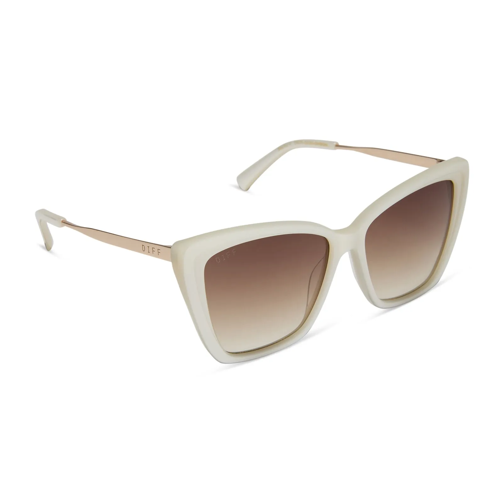 BECKY II - OPALINE + BROWN GRADIENT SUNGLASSES sold by Diff Eyewear product image thumbnail 2