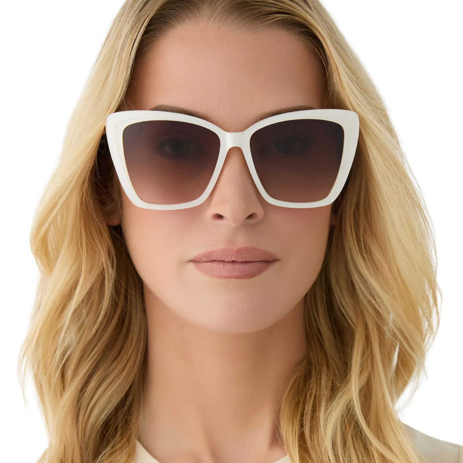 BECKY II - OPALINE + BROWN GRADIENT SUNGLASSES sold by Diff Eyewear product image thumbnail 5