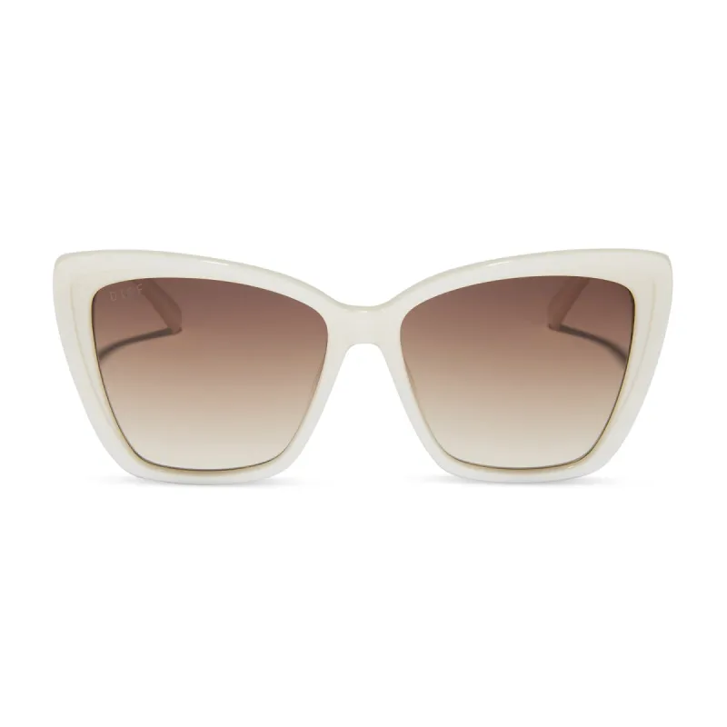 BECKY II - OPALINE + BROWN GRADIENT SUNGLASSES sold by Diff Eyewear