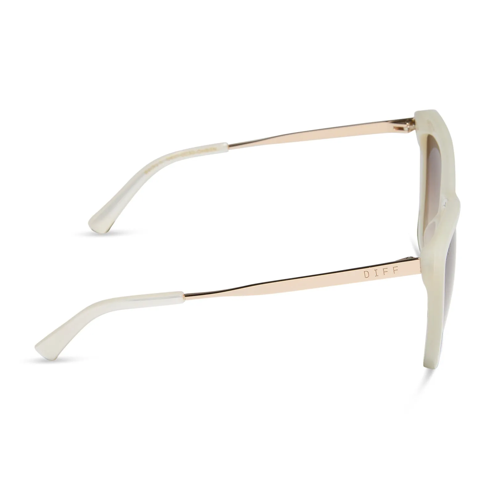 BECKY II - OPALINE + BROWN GRADIENT SUNGLASSES sold by Diff Eyewear product image thumbnail 3