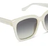 MEREDITH - OPALINE + GREY GRADIENT SUNGLASSES sold by Diff Eyewear