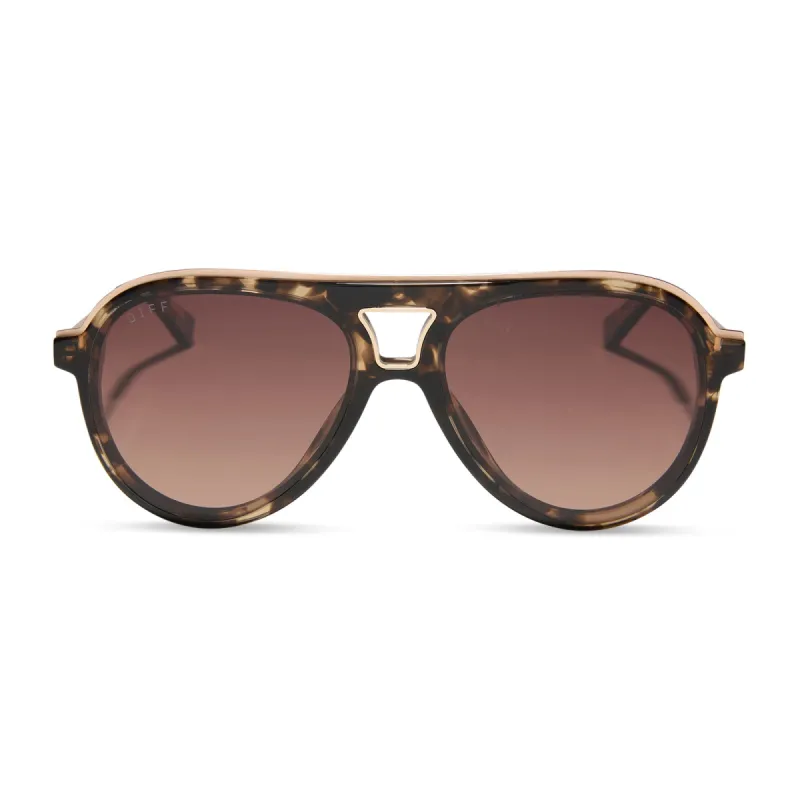TOSCA III - ESPRESSO TORTOISE + BROWN GRADIENT + POLARIZED SUNGLASSES sold by Diff Eyewear
