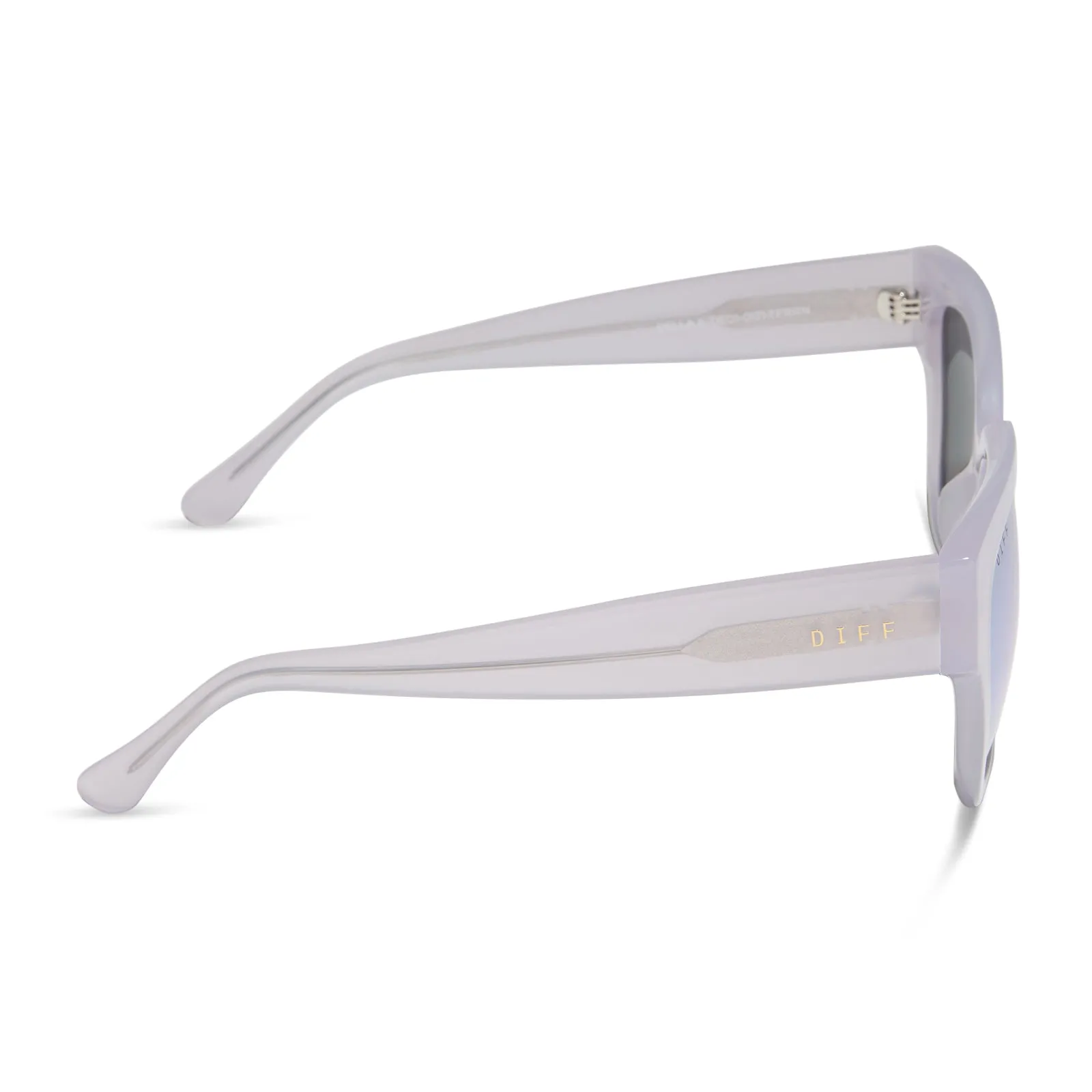 BELLA II - THISTLE + LAVENDAR MIRROR SUNGLASSES sold by Diff Eyewear product image thumbnail 3