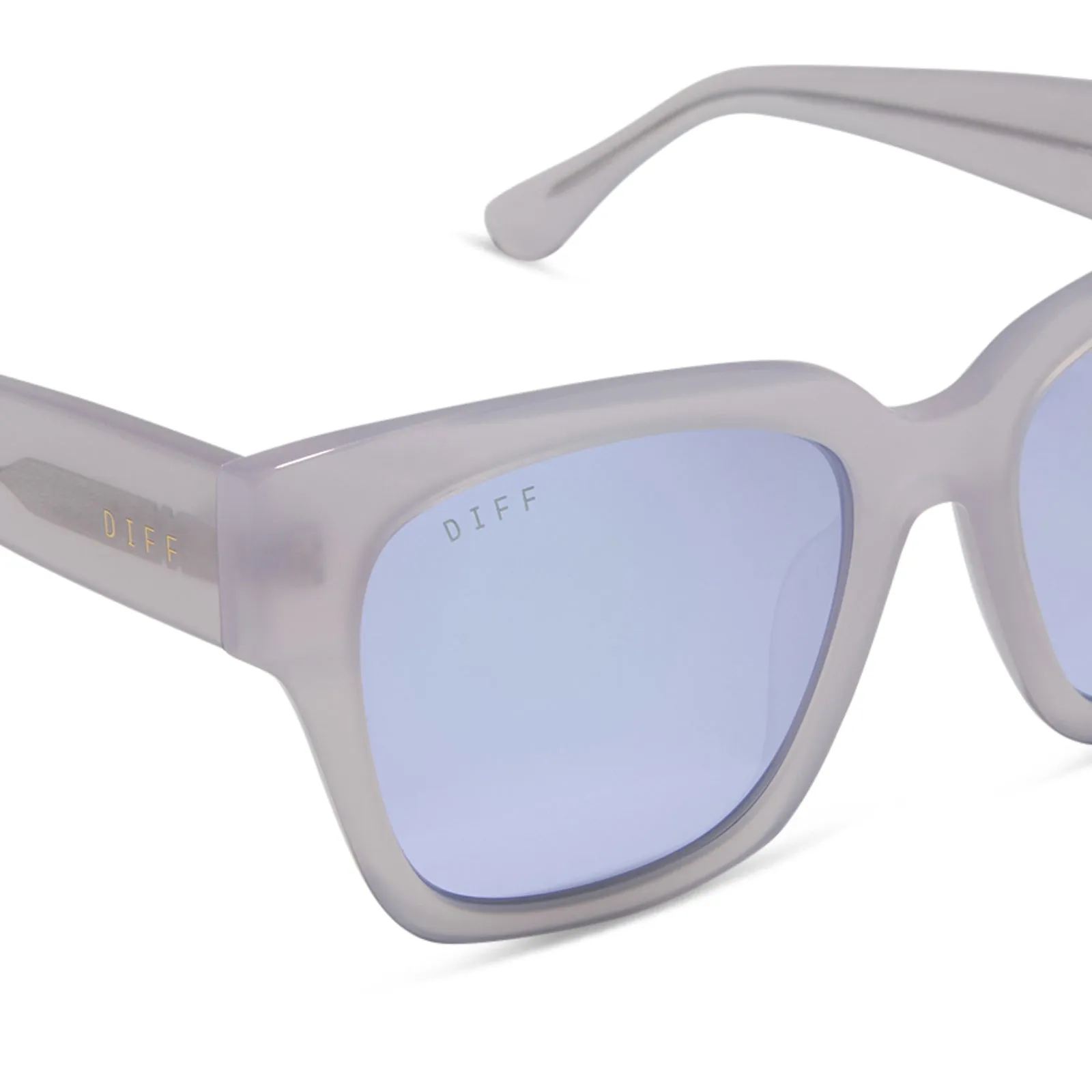 BELLA II - THISTLE + LAVENDAR MIRROR SUNGLASSES sold by Diff Eyewear product image thumbnail 4