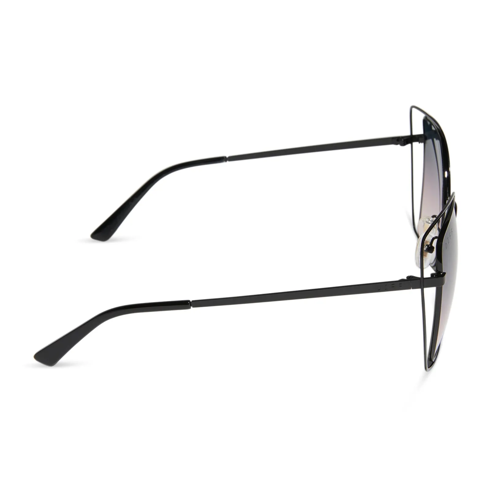 JACQUELINE - BLACK + TWILIGHT GRADIENT + POLARIZED SUNGLASSES sold by Diff Eyewear product image thumbnail 3