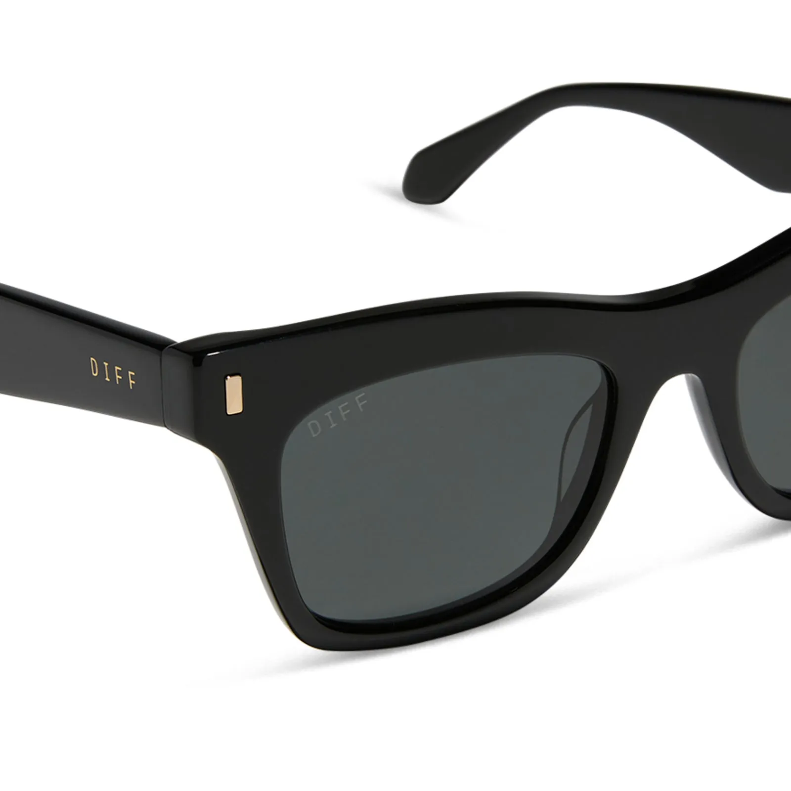 BRADLEY - BLACK + GREY + POLARIZED SUNGLASSES sold by Diff Eyewear product image thumbnail 4