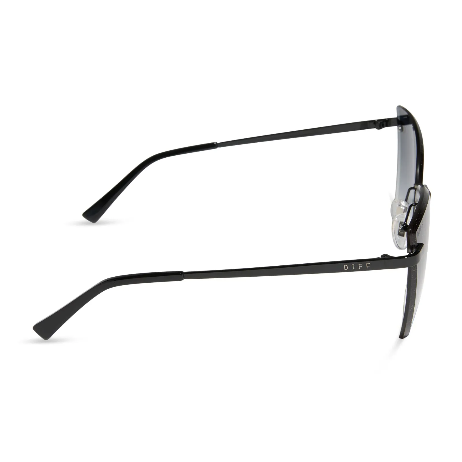 BECKY V - BLACK + GREY GRADIENT SUNGLASSES sold by Diff Eyewear product image thumbnail 3