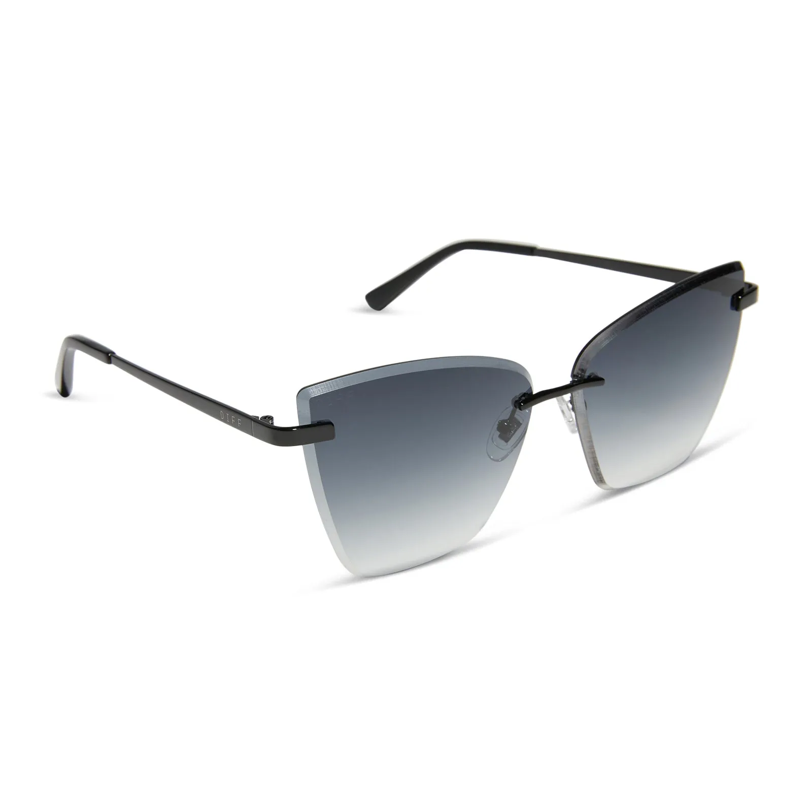 BECKY V - BLACK + GREY GRADIENT SUNGLASSES sold by Diff Eyewear product image thumbnail 2