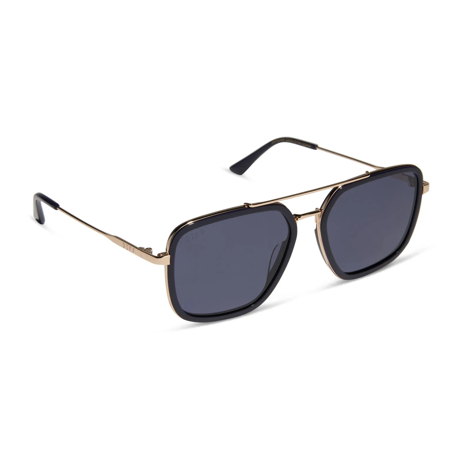 JORDAN - GOLD + ROYAL TEMPLE TIPS + MIDNIGHT + POLARIZED SUNGLASSES sold by Diff Eyewear product image thumbnail 2