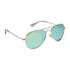 CRUZ XS - GOLD + AQUATIC AWE MIRROR SUNGLASSES sold by Diff Eyewear