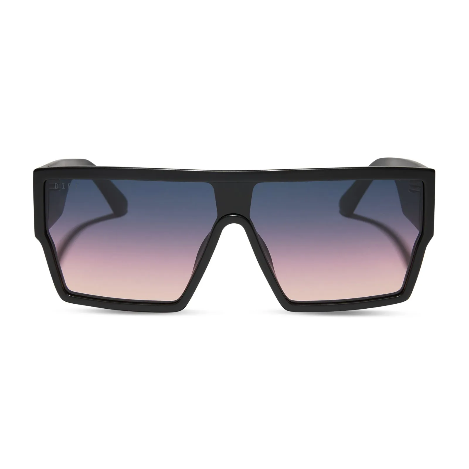 ELECTRA - MATTE BLACK + TWILIGHT GRADIENT SUNGLASSES sold by Diff Eyewear