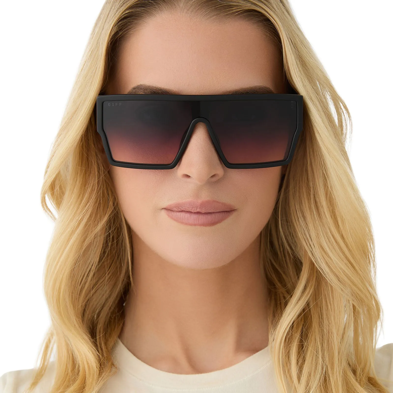 ELECTRA - MATTE BLACK + TWILIGHT GRADIENT SUNGLASSES sold by Diff Eyewear product image thumbnail 5