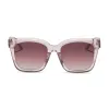 MEREDITH - LIGHT PINK CRYSTAL + WINE GRADIENT SUNGLASSES sold by Diff Eyewear