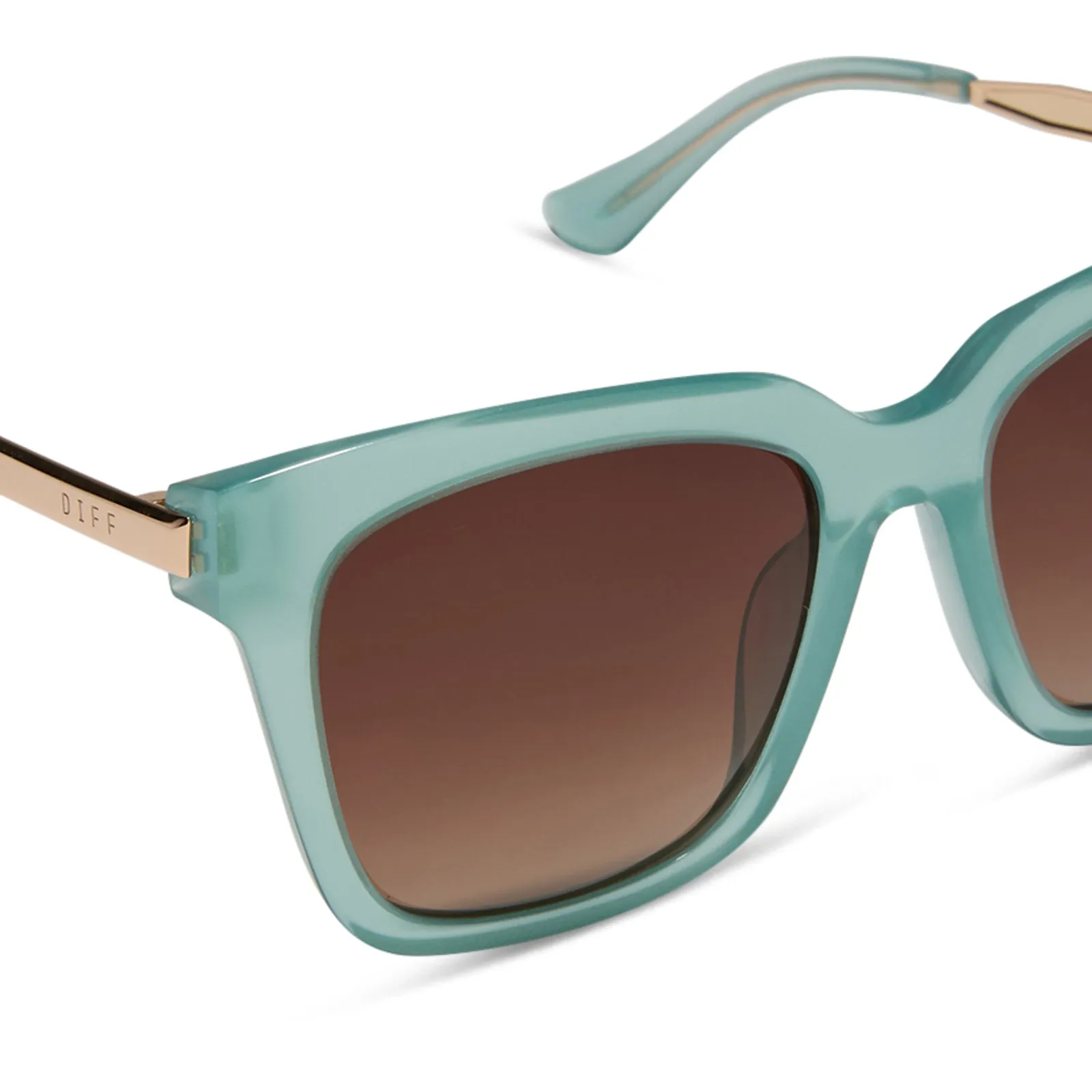 BELLA - AQUATIC AWE + BROWN GRADIENT + POLARIZED SUNGLASSES sold by Diff Eyewear product image thumbnail 4