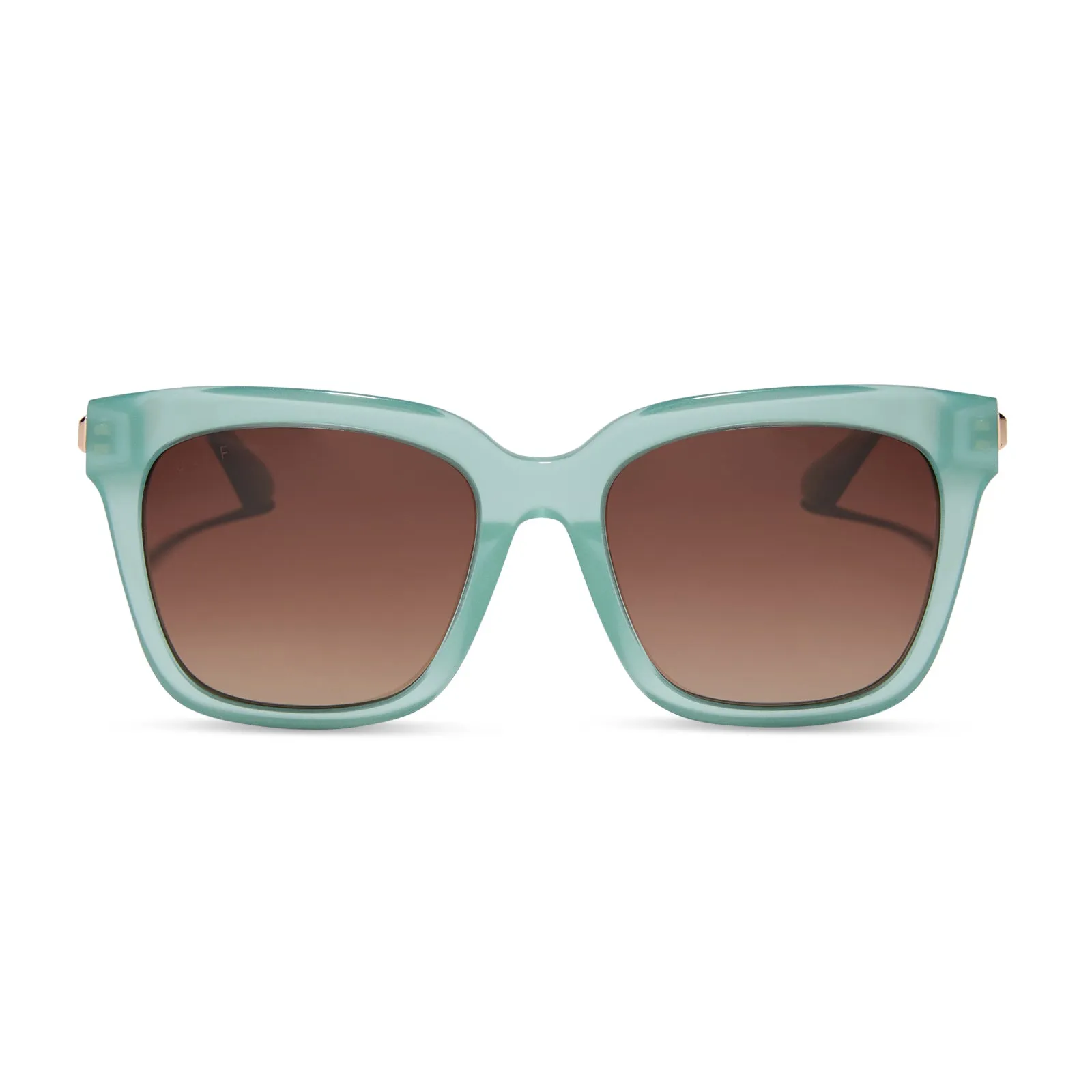 BELLA - AQUATIC AWE + BROWN GRADIENT + POLARIZED SUNGLASSES sold by Diff Eyewear