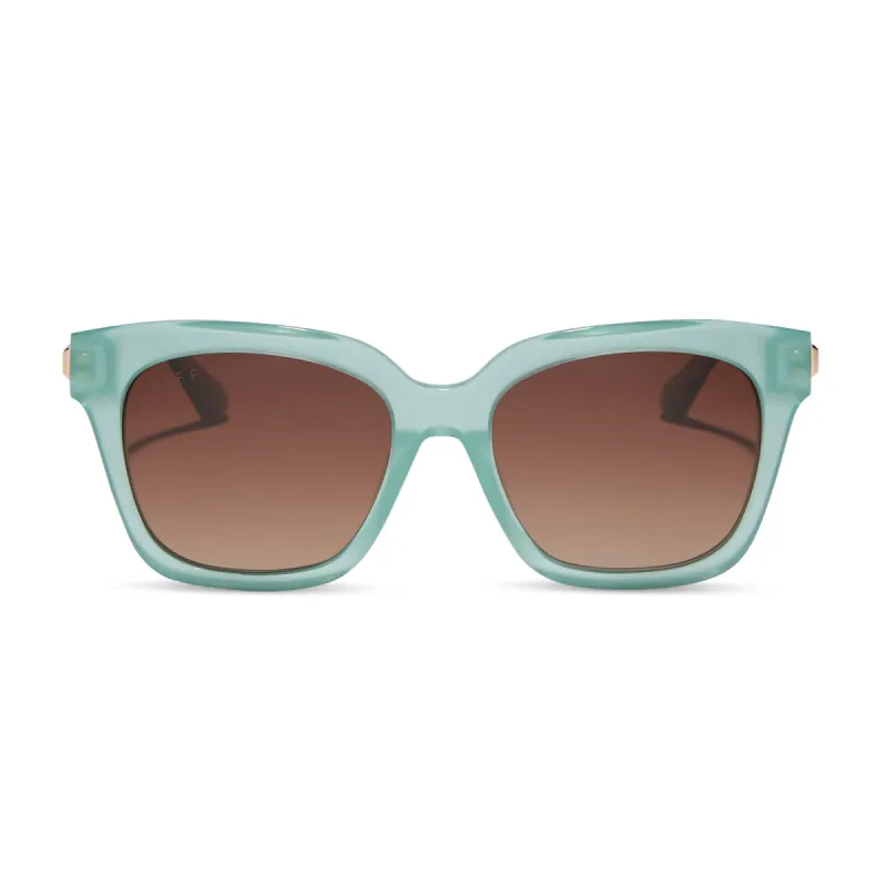 BELLA XS - AQUATIC AWE + BROWN GRADIENT + POLARIZED SUNGLASSES sold by Diff Eyewear