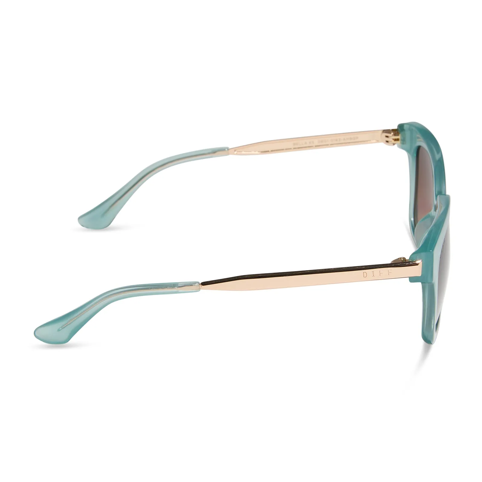BELLA XS - AQUATIC AWE + BROWN GRADIENT + POLARIZED SUNGLASSES sold by Diff Eyewear product image thumbnail 3