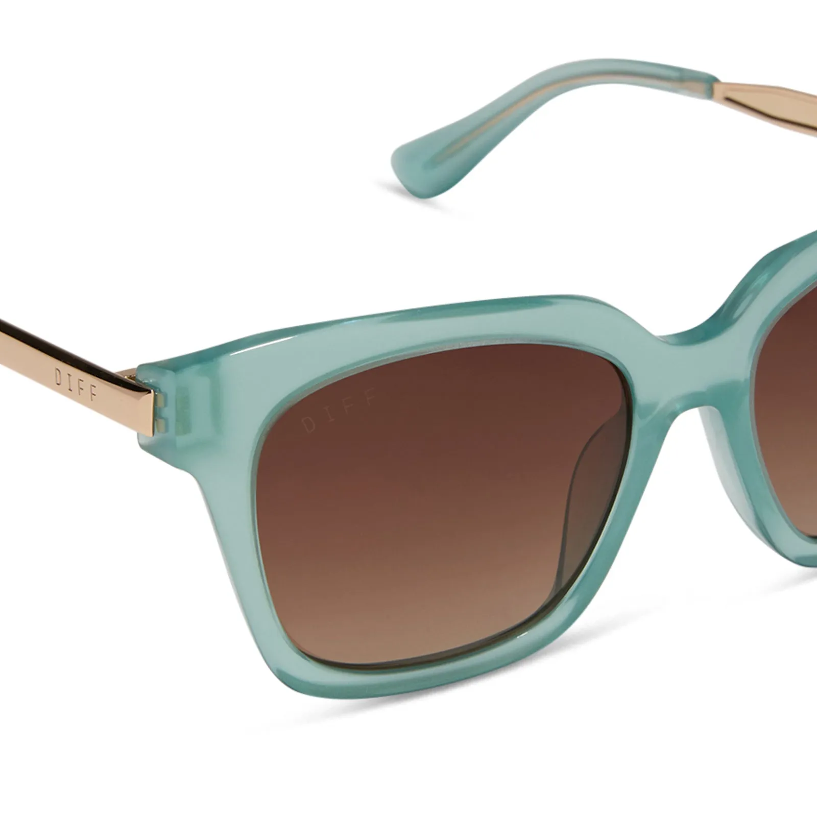 BELLA XS - AQUATIC AWE + BROWN GRADIENT + POLARIZED SUNGLASSES sold by Diff Eyewear product image thumbnail 4