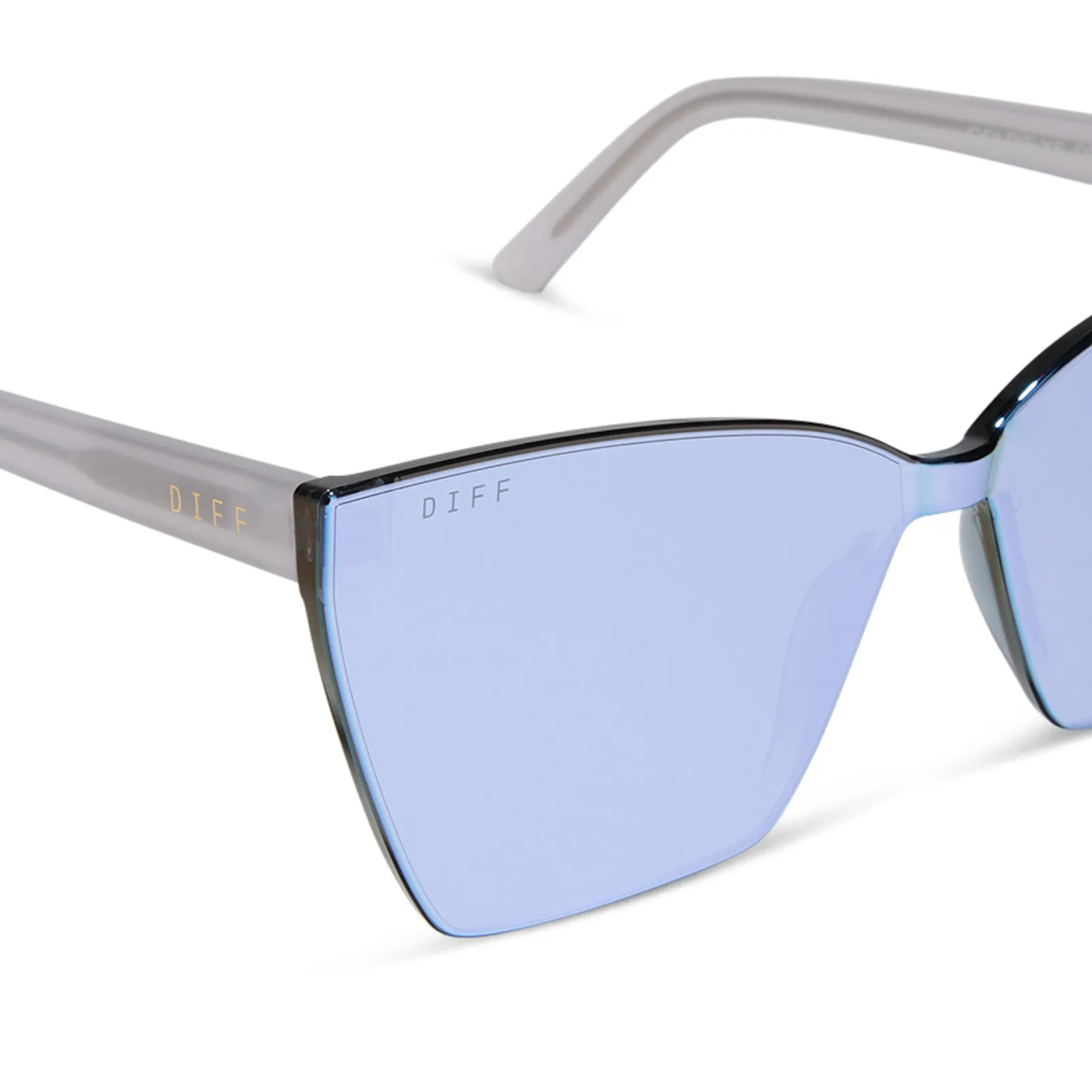 GOLDIE XS - THISTLE + LAVENDER MIRROR SUNGLASSES sold by Diff Eyewear product image thumbnail 4