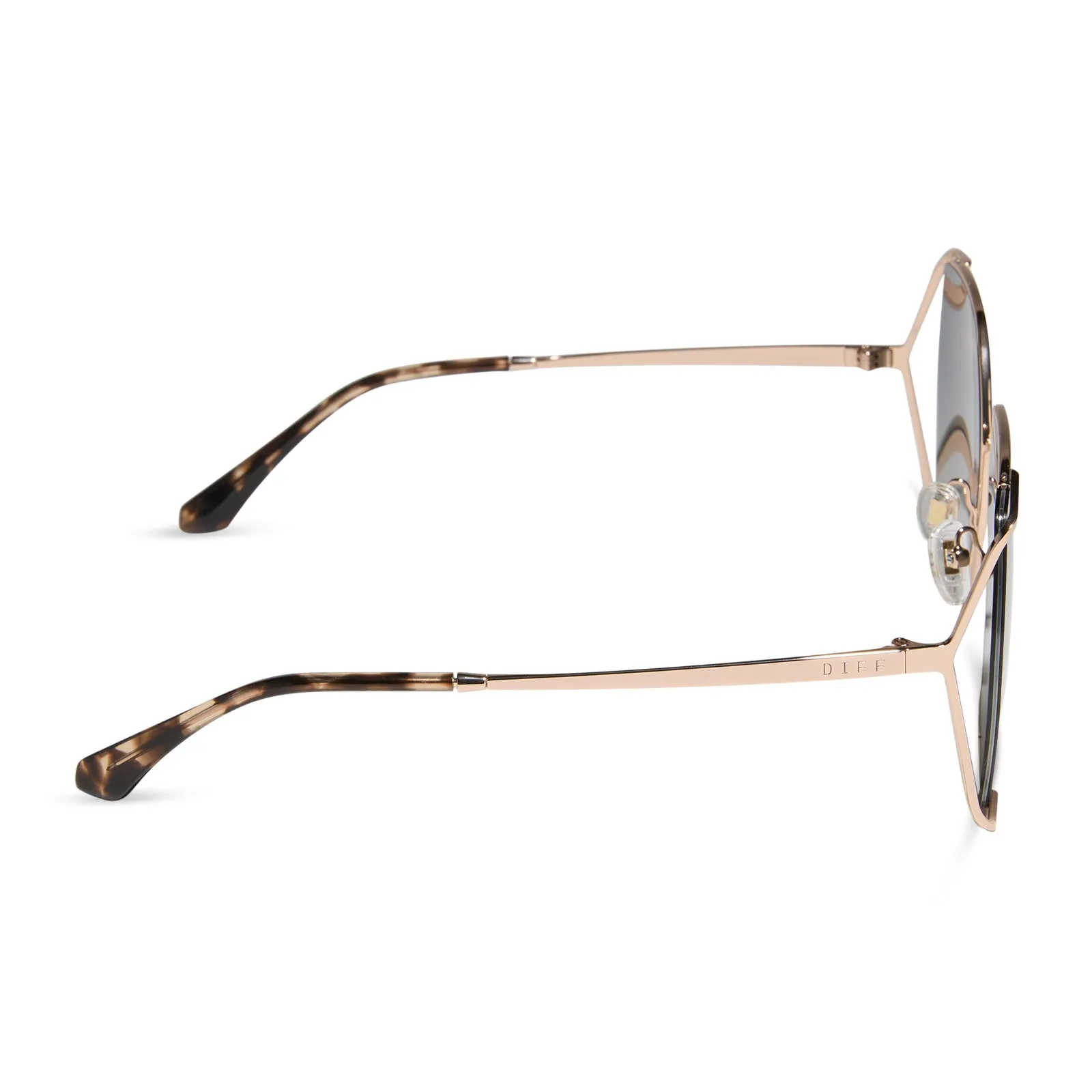 DONNA IV - CHAMPAGNE + GREY GRADIENT SUNGLASSES sold by Diff Eyewear product image thumbnail 3