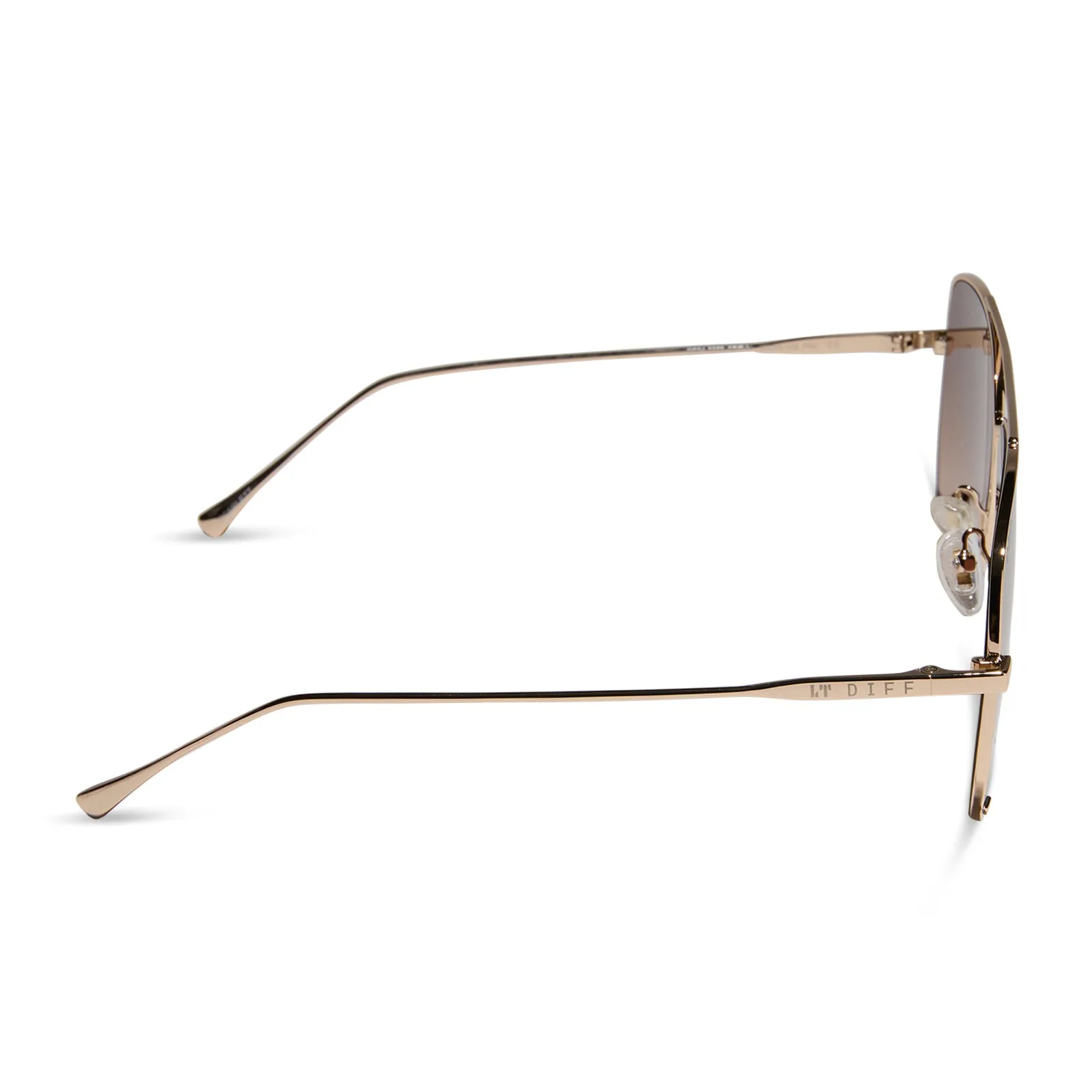 SCARLETT - GOLD + TAUPE ROSE GRADIENT SUNGLASSES sold by Diff Eyewear product image thumbnail 3