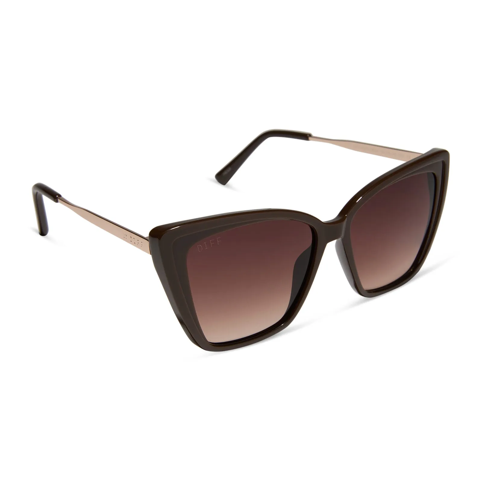 HEIDI - MAHOGANY + BROWN GRADIENT SUNGLASSES sold by Diff Eyewear product image thumbnail 2