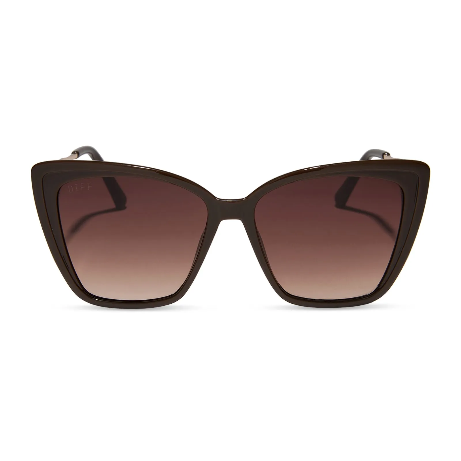 HEIDI - MAHOGANY + BROWN GRADIENT SUNGLASSES sold by Diff Eyewear