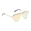 AUGUST - GOLD + PEACH MIRROR SUNGLASSES sold by Diff Eyewear