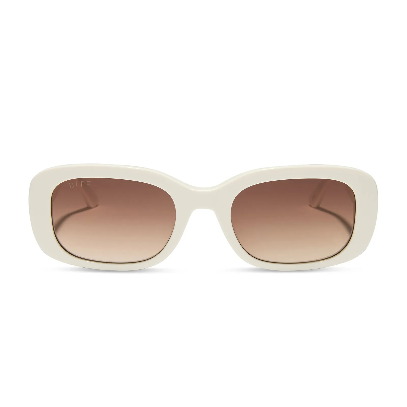 ITALY - WHITE IVORY + RICH BROWN GRADIENT SUNGLASSES sold by Diff Eyewear product image thumbnail 3