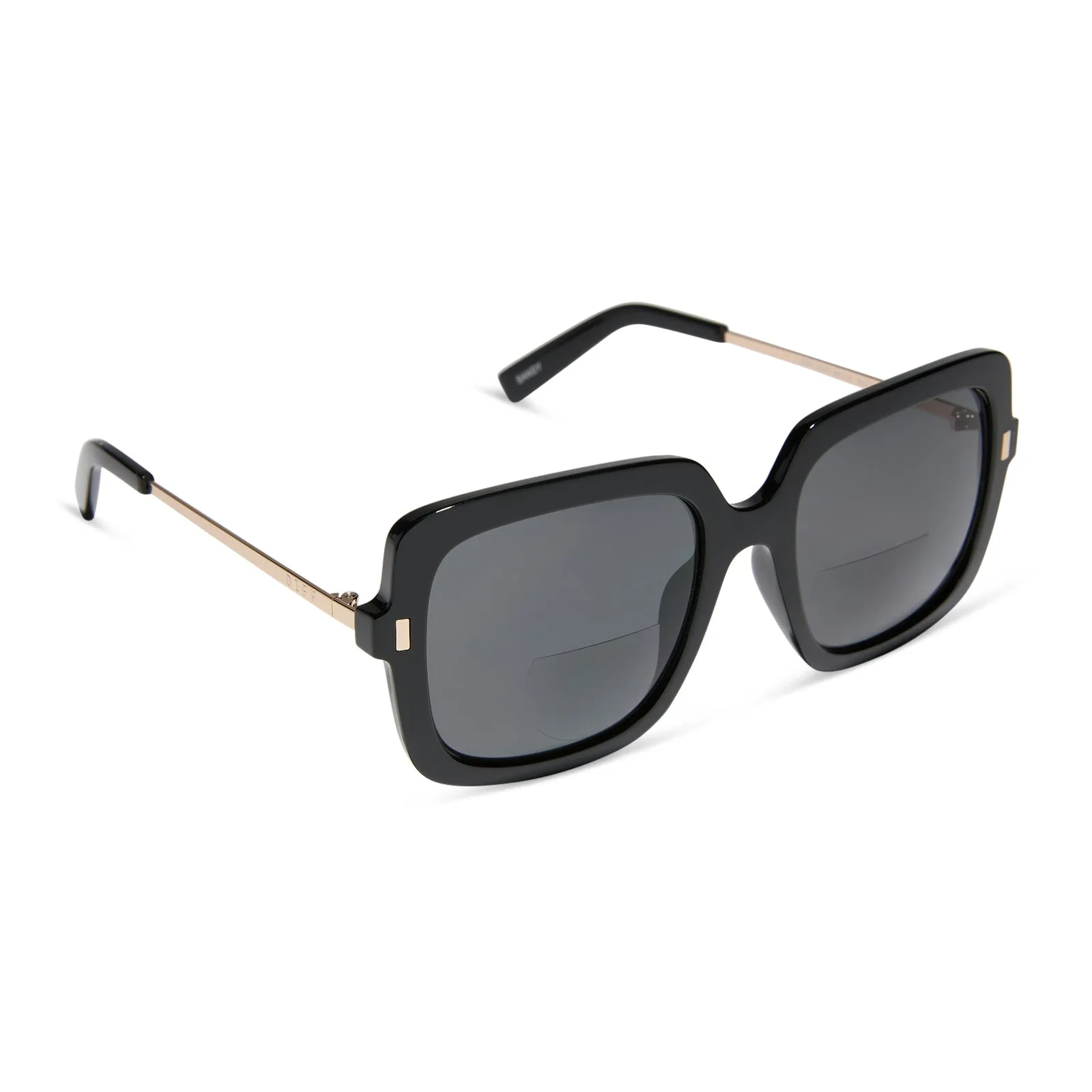 SANDY - BLACK + GREY SUNGLASS READERS sold by Diff Eyewear product image thumbnail 2