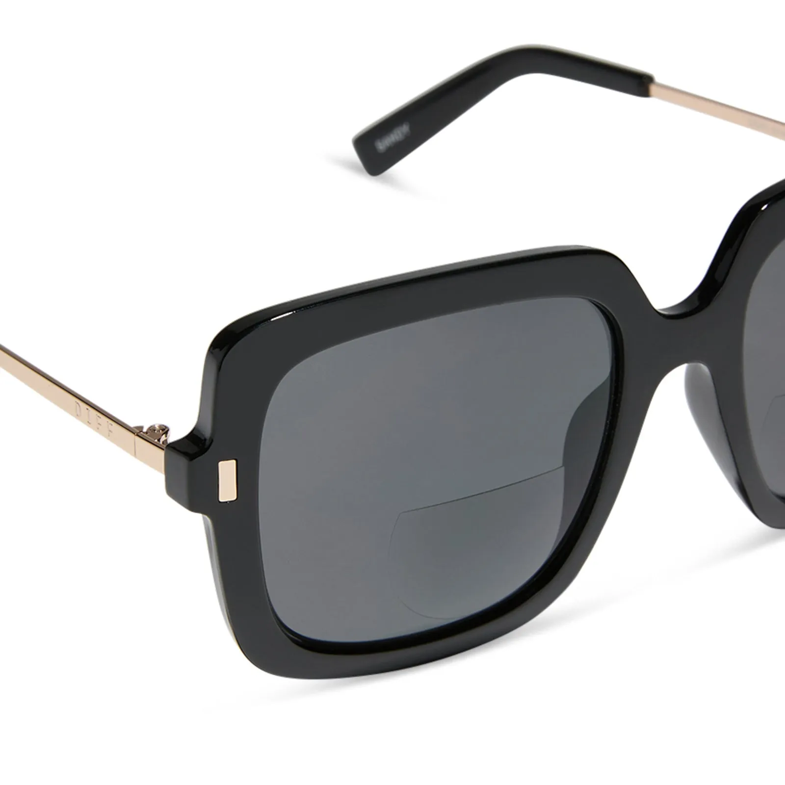 SANDY - BLACK + GREY SUNGLASS READERS sold by Diff Eyewear product image thumbnail 4