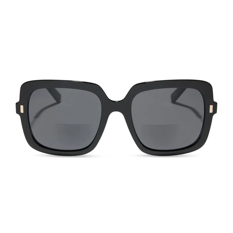 SANDY - BLACK + GREY SUNGLASS READERS sold by Diff Eyewear