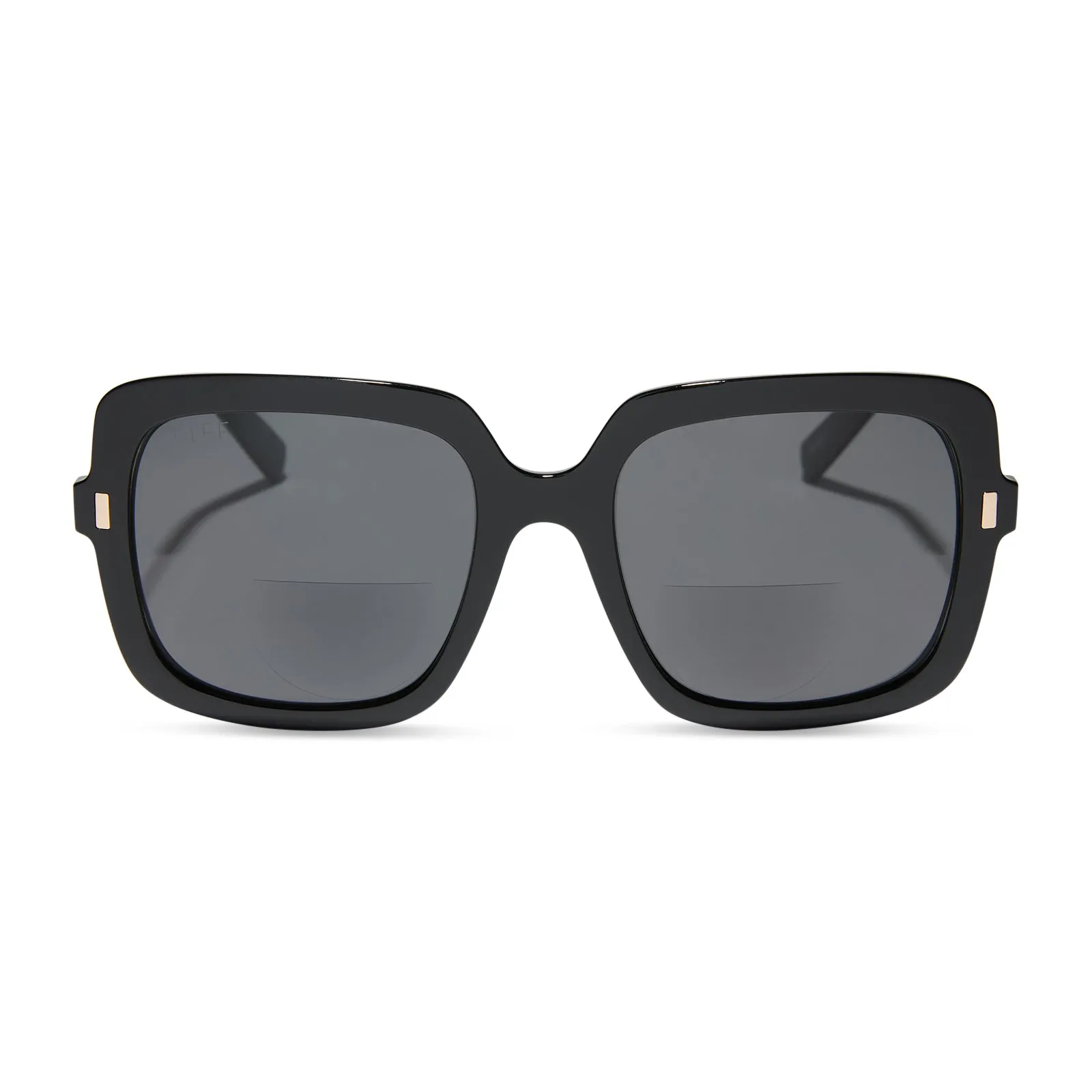 SANDY - BLACK + GREY SUNGLASS READERS sold by Diff Eyewear