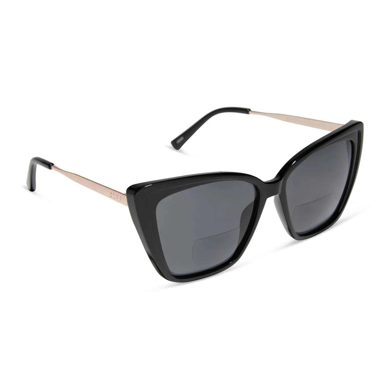 HEIDI - BLACK + GREY SUNGLASS READERS sold by Diff Eyewear product image thumbnail 2